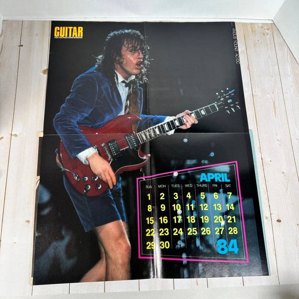Guitar Mag Mar 1986 Awards Yngwie Malmsteen Iron Maiden Poster